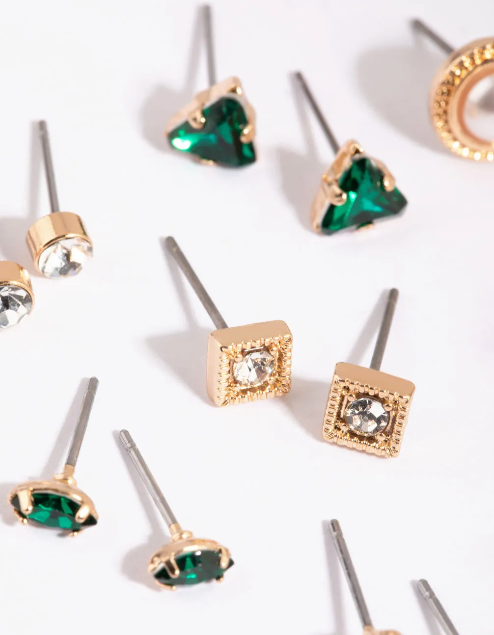 Gold Geometric Stud Earring 8-Pack sold by lovisa product image thumbnail 3