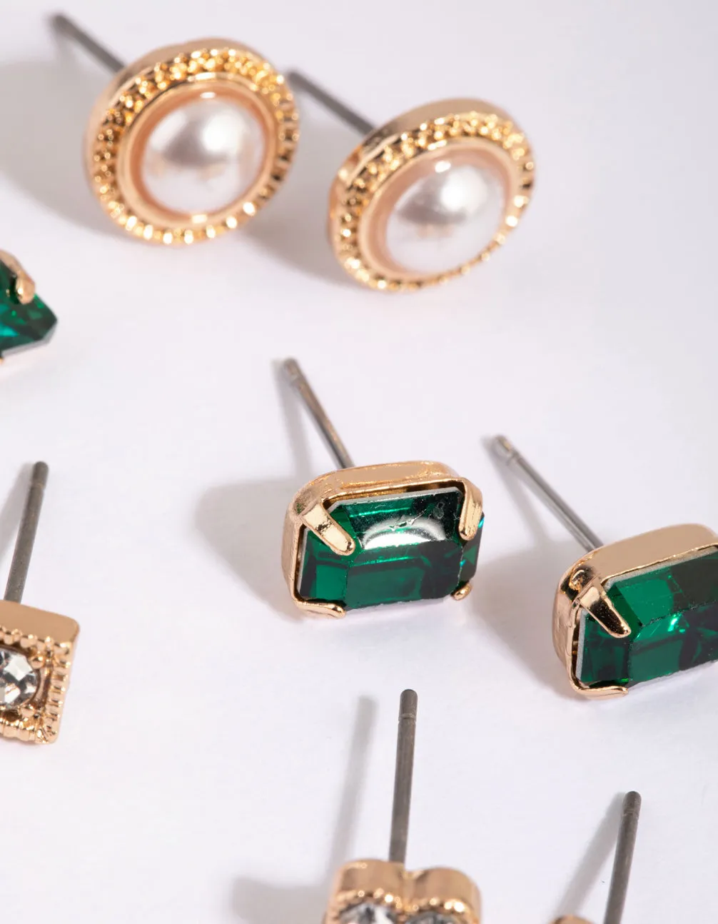 Gold Geometric Stud Earring 8-Pack sold by lovisa product image thumbnail 2