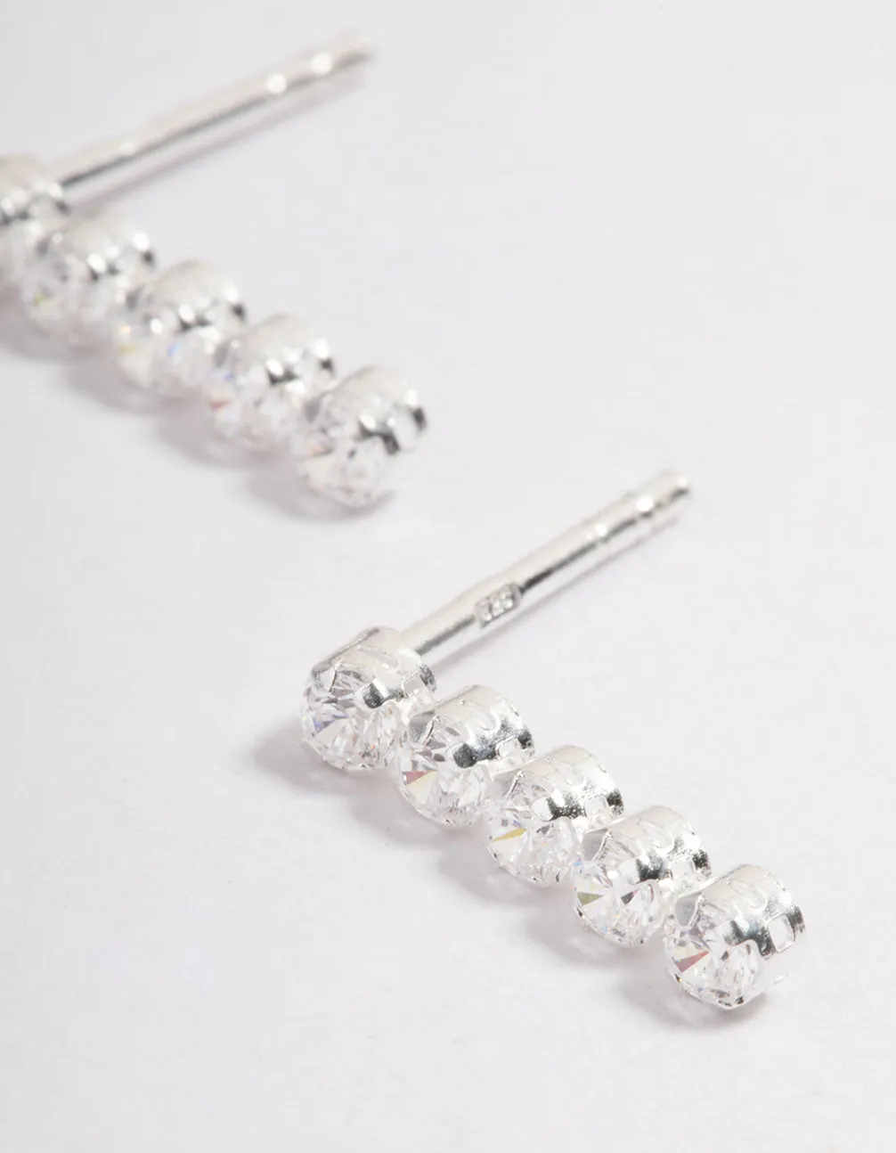 Sterling Silver Cubic Zirconia Cupchain Stud Earrings sold by lovisa product image thumbnail 2