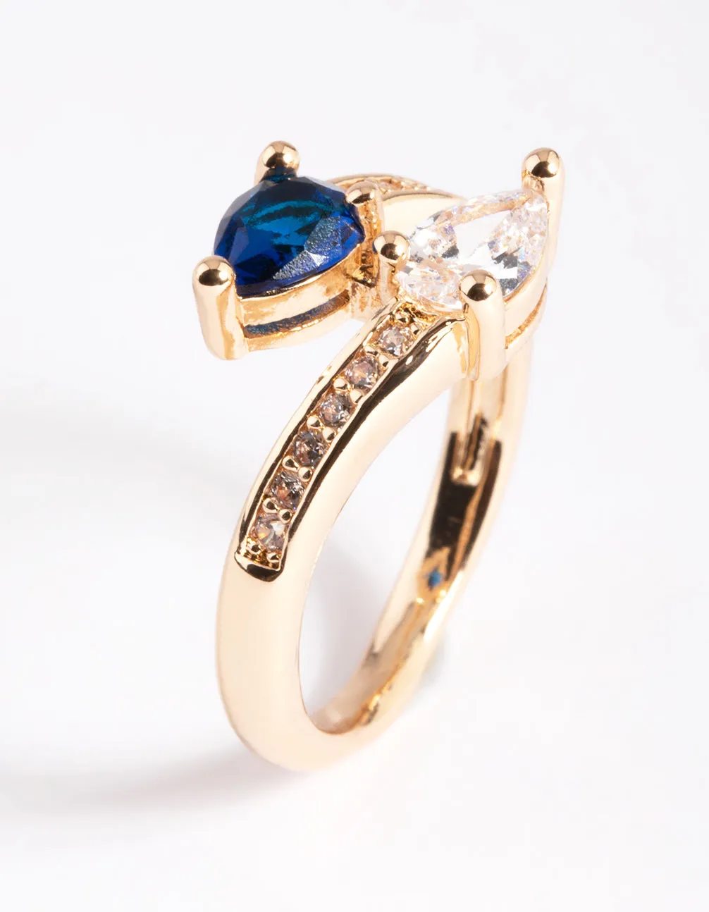 Gold Pear Cross Over Ring sold by lovisa product image thumbnail 3