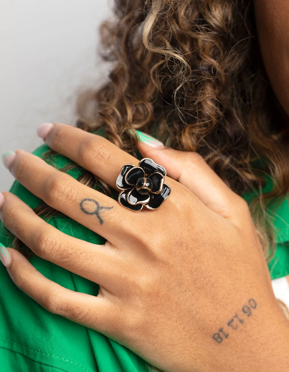 Black Flower Ring sold by lovisa product image thumbnail 2