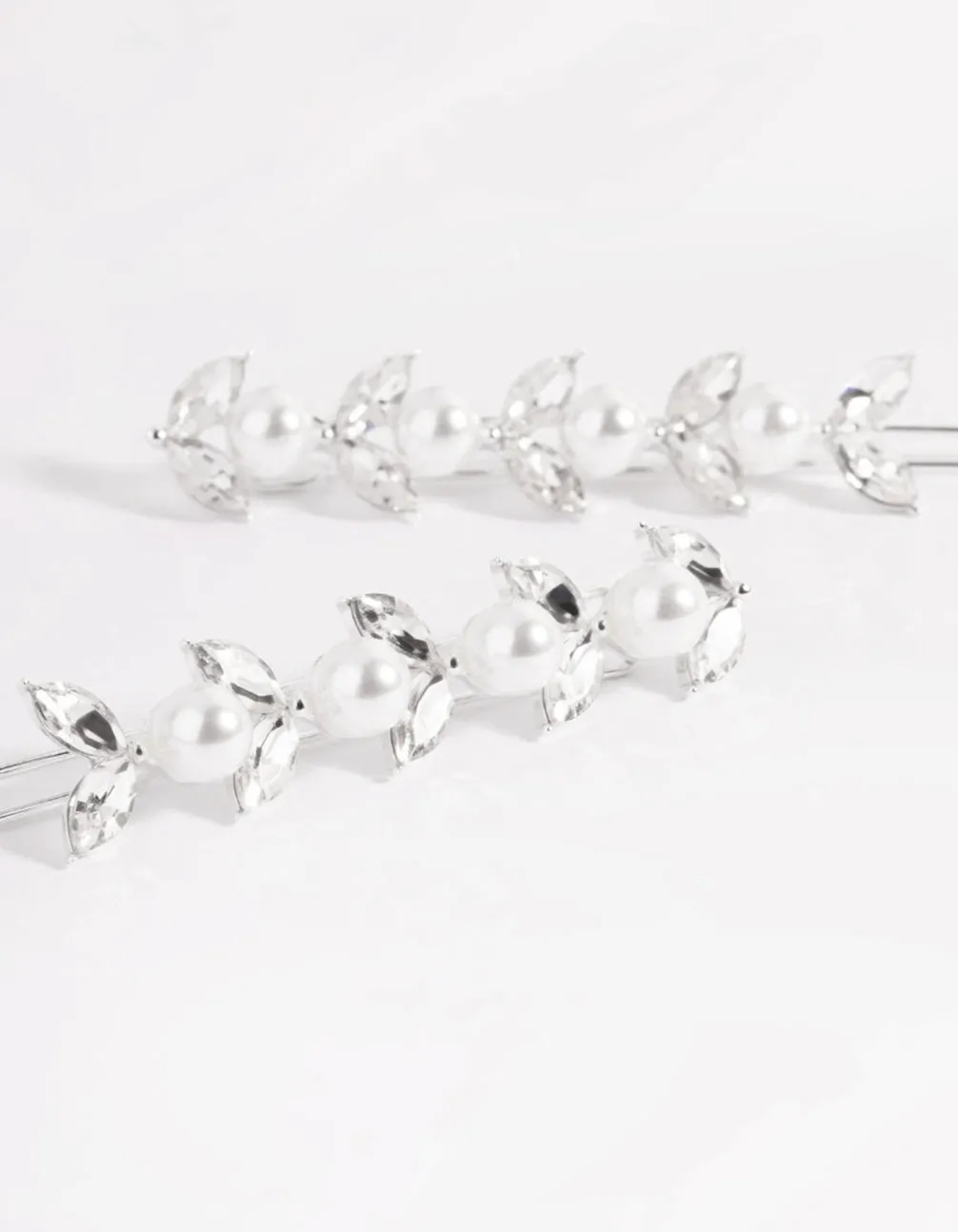 Silver Diamante & Pearl Row Clip Pack sold by lovisa product image thumbnail 5