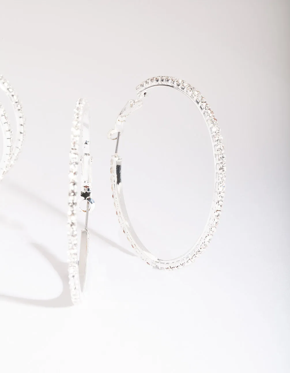 Silver Diamante Multi Hoop Earring Pack sold by lovisa product image thumbnail 3