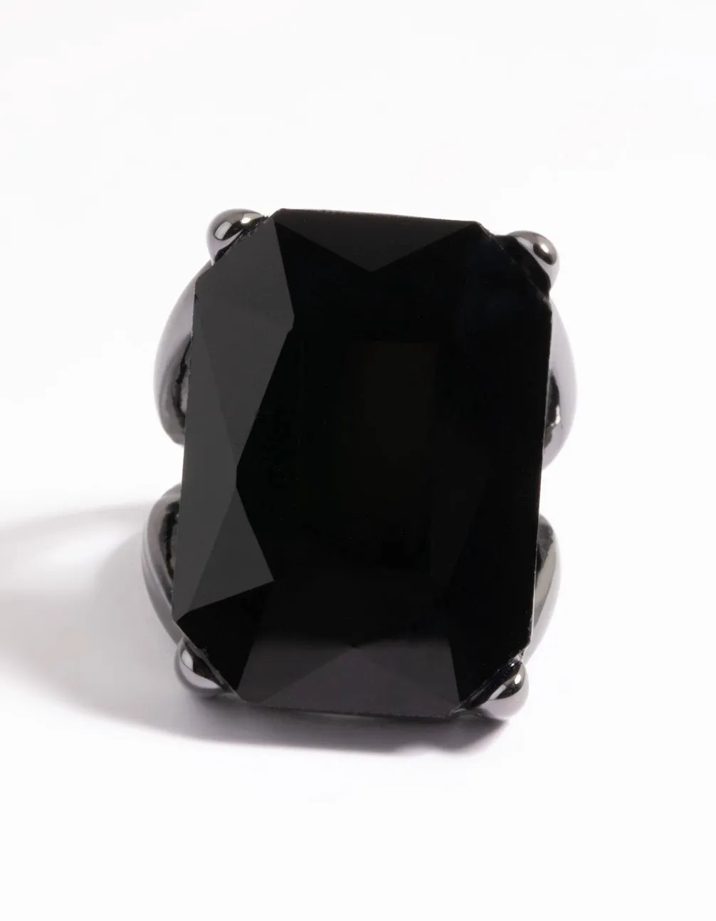 Gunmetal Statement Emerald Cut Ring sold by lovisa product image thumbnail 2