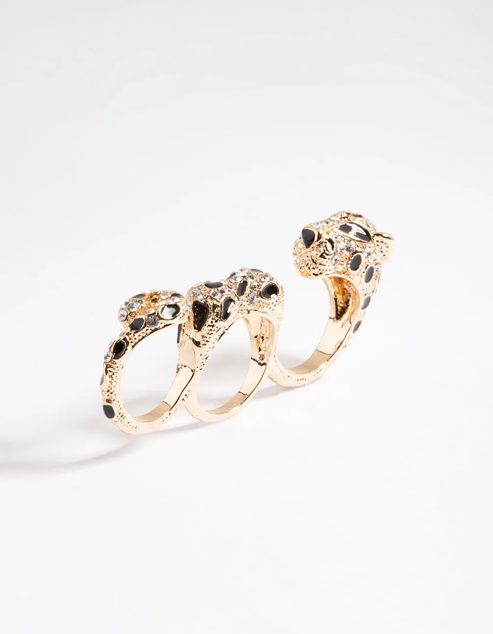 Gold Leopard Double Finger Ring sold by lovisa product image thumbnail 3