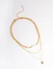 Waterproof Gold Plated Stainless Steel Heart & Freshwater Pearl Layered Necklace sold by lovisa