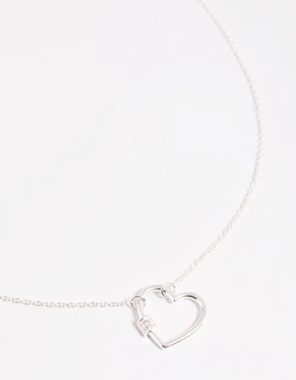 Sterling Silver Heart Pendant Necklace sold by lovisa
