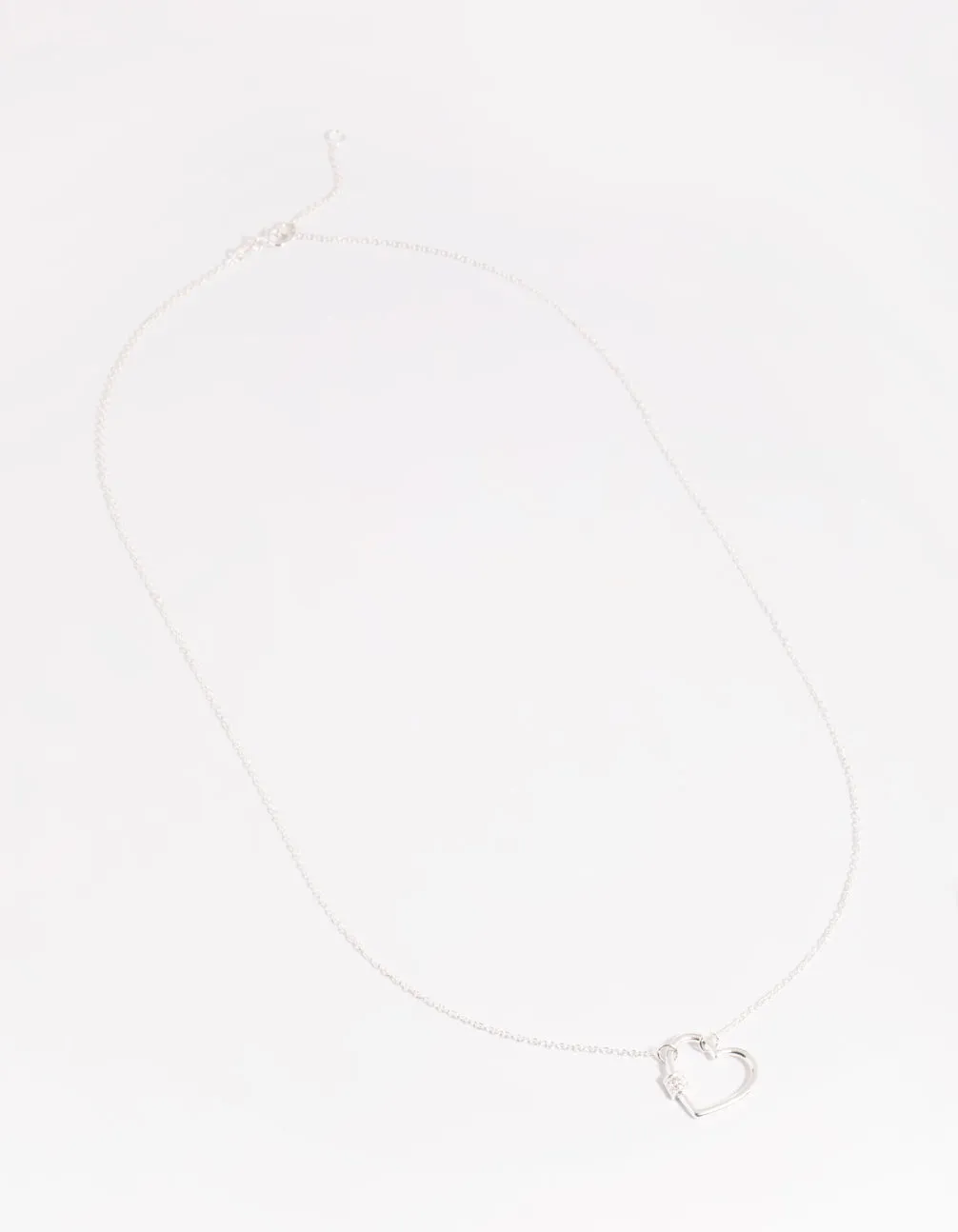 Sterling Silver Heart Pendant Necklace sold by lovisa product image thumbnail 3