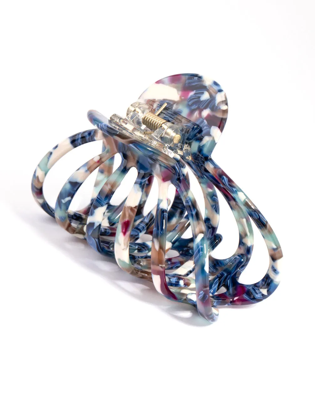 Acrylic Blue Marble Wide Claw sold by lovisa product image thumbnail 2