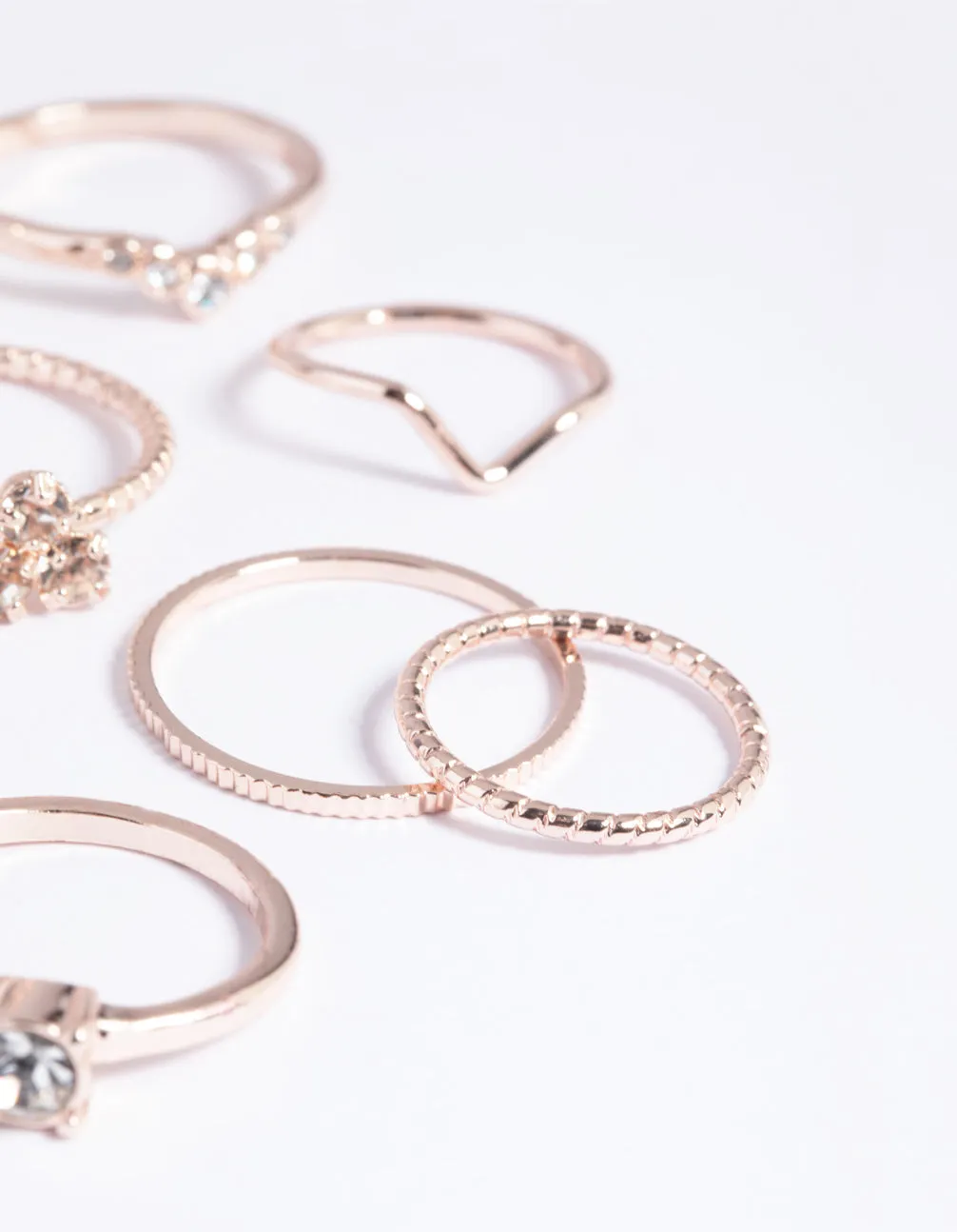 Rose Gold Fine Faux Ring Pack sold by lovisa product image thumbnail 3