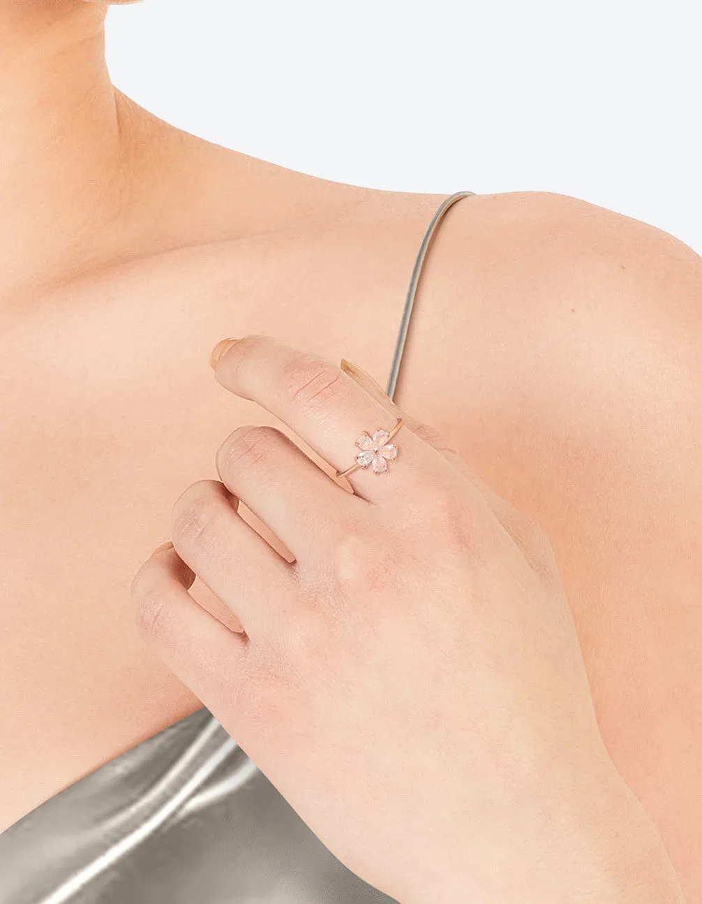 Rose Gold Cubic Zirconia Daisy Ring sold by lovisa product image thumbnail 2