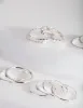 Silver Textured Stack Ring 8-Pack sold by lovisa