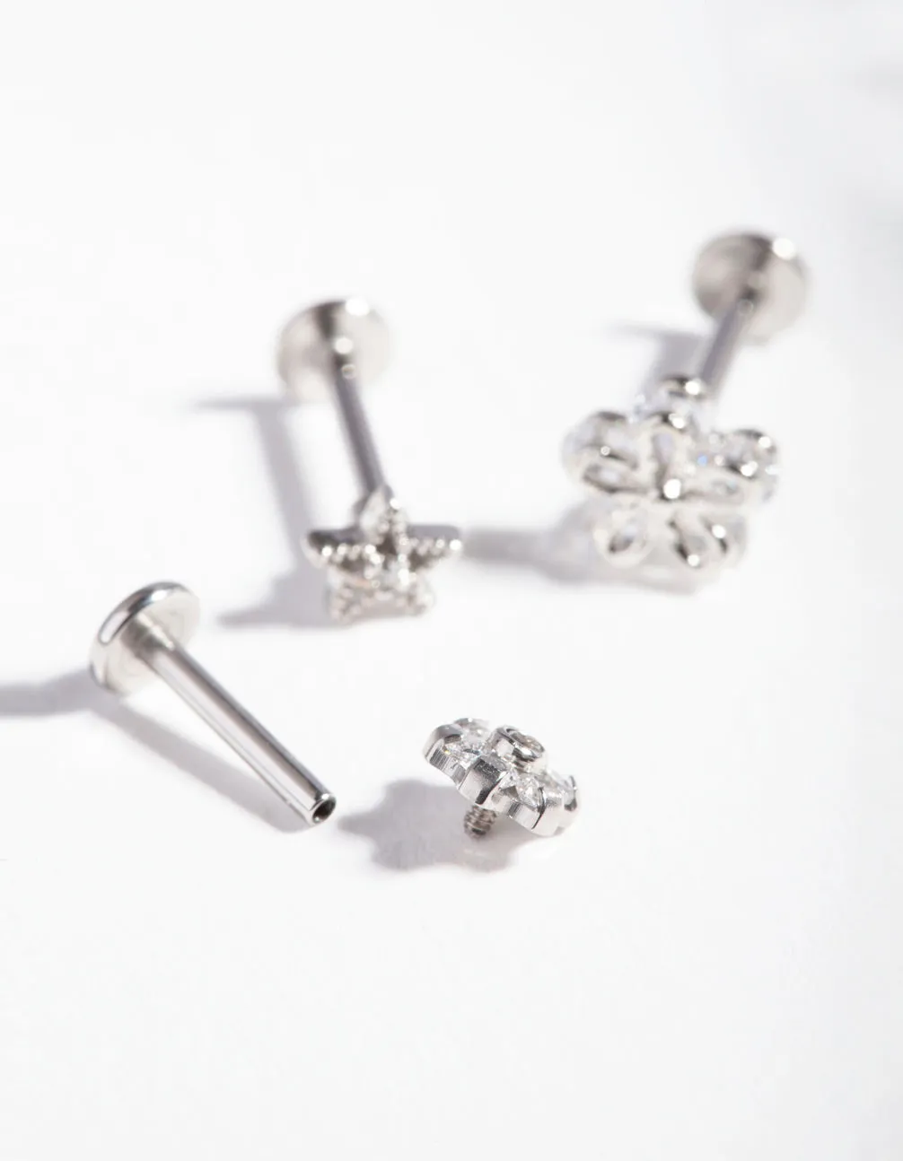 Surgical Steel Cubic Zirconia Cartilage Earring Pack sold by lovisa product image thumbnail 3