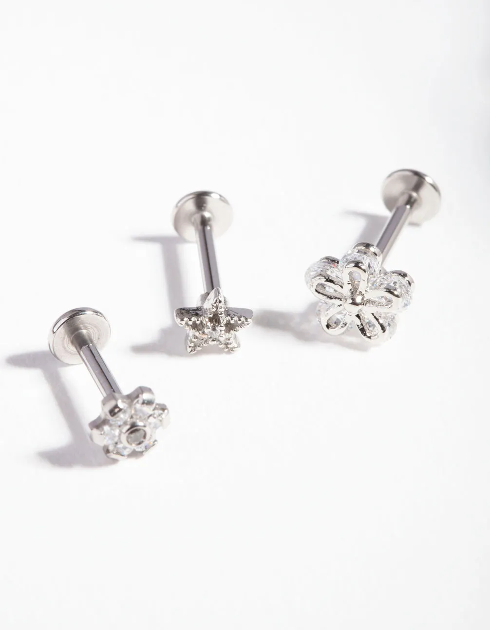 Surgical Steel Cubic Zirconia Cartilage Earring Pack sold by lovisa product image thumbnail 2