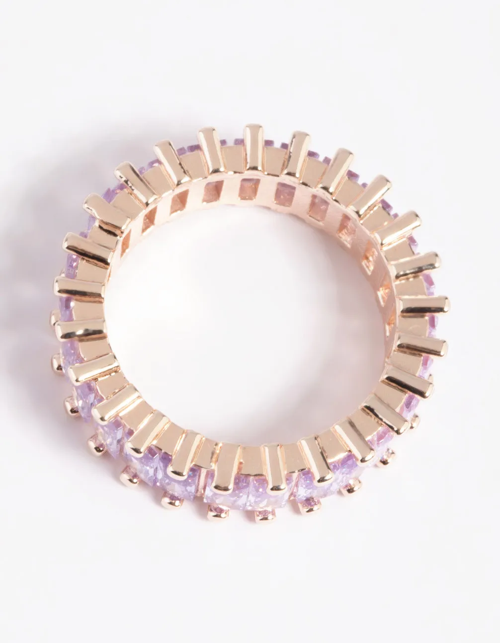 Rose Gold Lilac Cubic Zirconia Ring sold by lovisa product image thumbnail 4