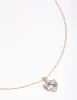 Gold Plated Sterling Silver Cubic Zirconia Heart Necklace sold by lovisa