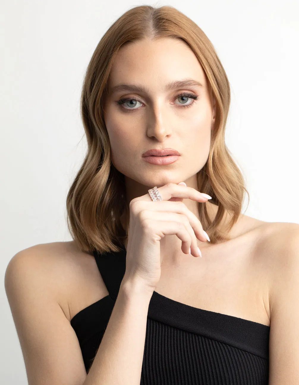 Rose Gold Cubic Zirconia Baguette Ring sold by lovisa product image thumbnail 5