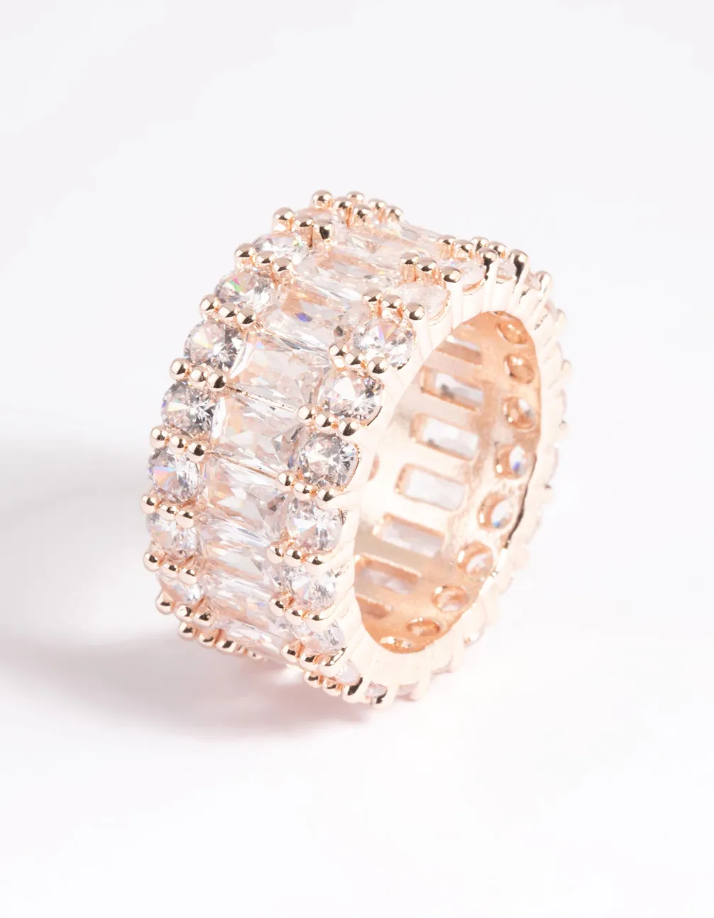 Rose Gold Cubic Zirconia Baguette Ring sold by lovisa product image thumbnail 3