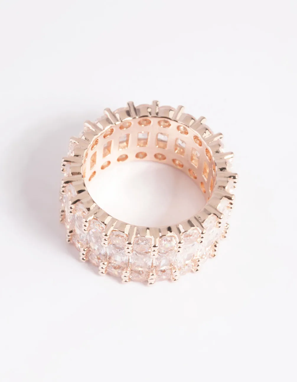 Rose Gold Cubic Zirconia Baguette Ring sold by lovisa product image thumbnail 2