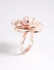 Rose Gold Blush Flower Ring sold by lovisa