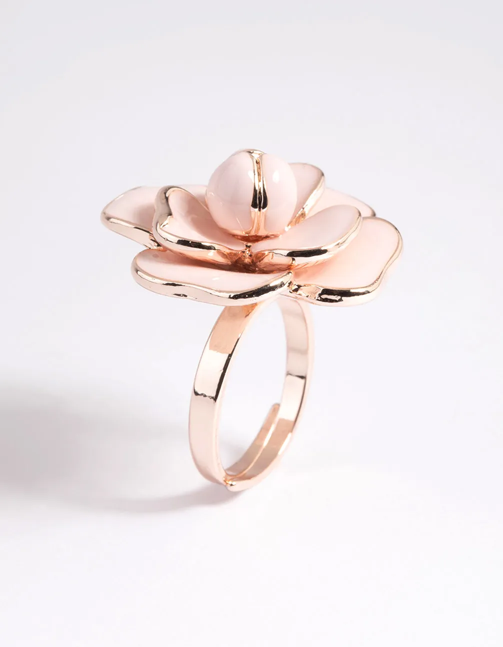 Rose Gold Blush Flower Ring sold by lovisa product image thumbnail 3