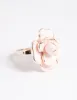 Rose Gold Blush Flower Ring sold by lovisa