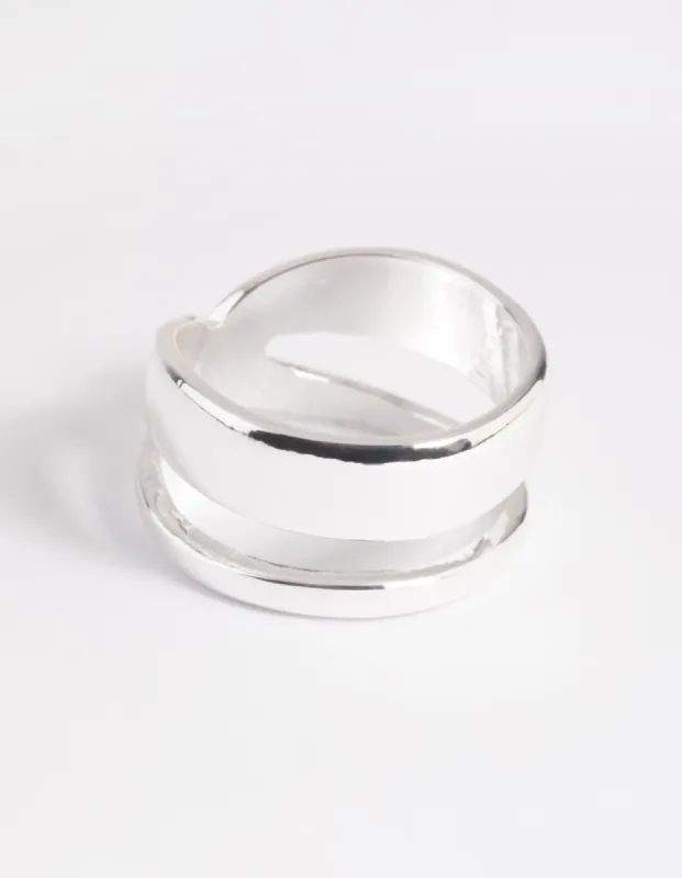 Silver Plated Two in One Ring sold by lovisa