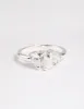 Silver Plated Cubic Zirconia Heart Ring sold by lovisa