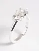 Silver Plated Cubic Zirconia Heart Ring sold by lovisa