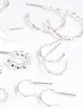 Silver Twisted Hoop Earring 8-Pack sold by lovisa