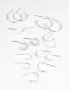 Silver Twisted Hoop Earring 8-Pack sold by lovisa