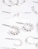 Silver Twisted Hoop Earring 8-Pack sold by lovisa