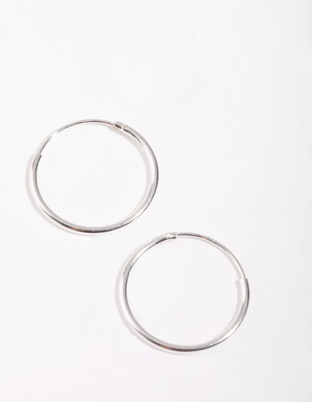 Sterling Silver 16mm Hoop Earrings sold by lovisa