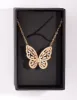 Gold Diamond Simulant Butterfly Necklace sold by lovisa