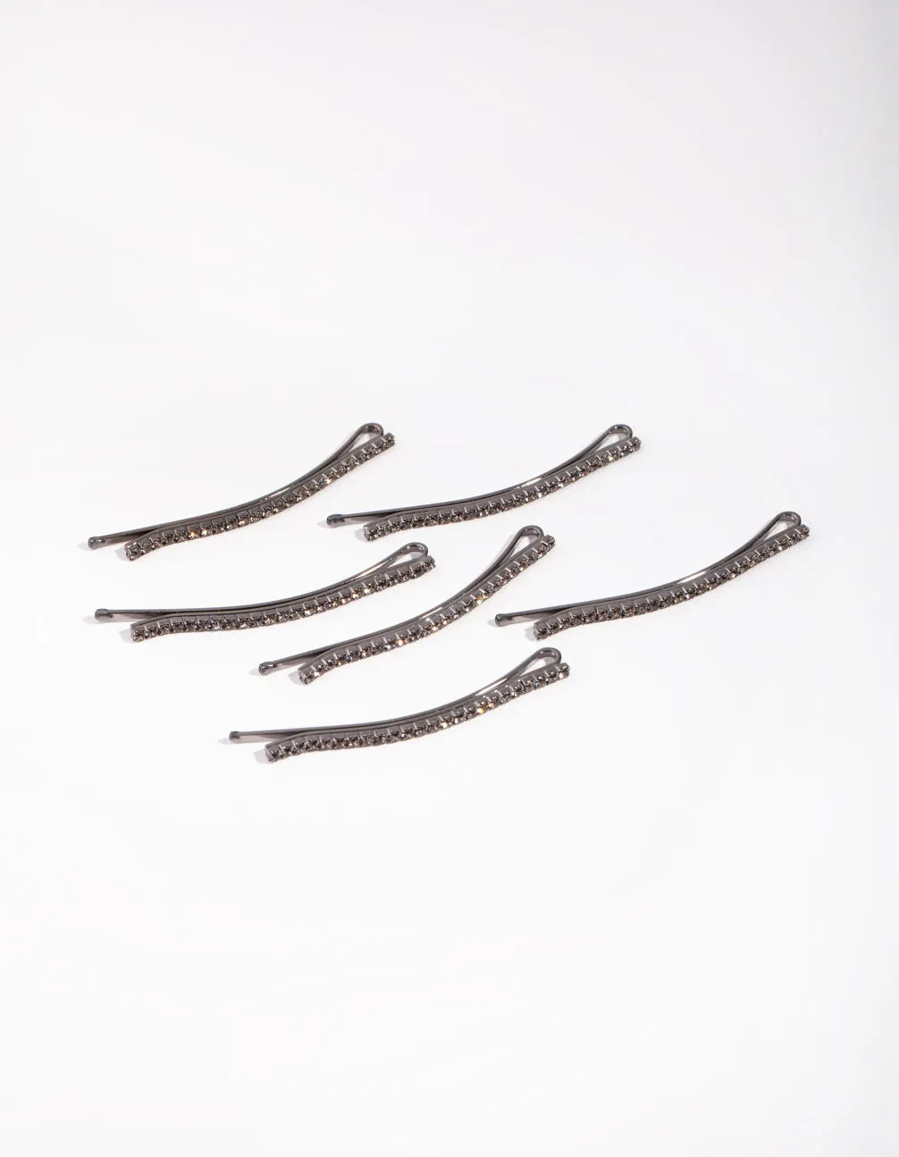 Gunmetal Mini Crystal Pin 6-Pack sold by lovisa product image thumbnail 3