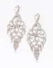 Rhodium Diamante Statement Earrings sold by lovisa