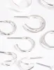 Silver Simple Hoop Earring 8-Pack sold by lovisa