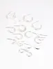 Silver Simple Hoop Earring 8-Pack sold by lovisa