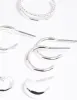 Silver Simple Hoop Earring 8-Pack sold by lovisa