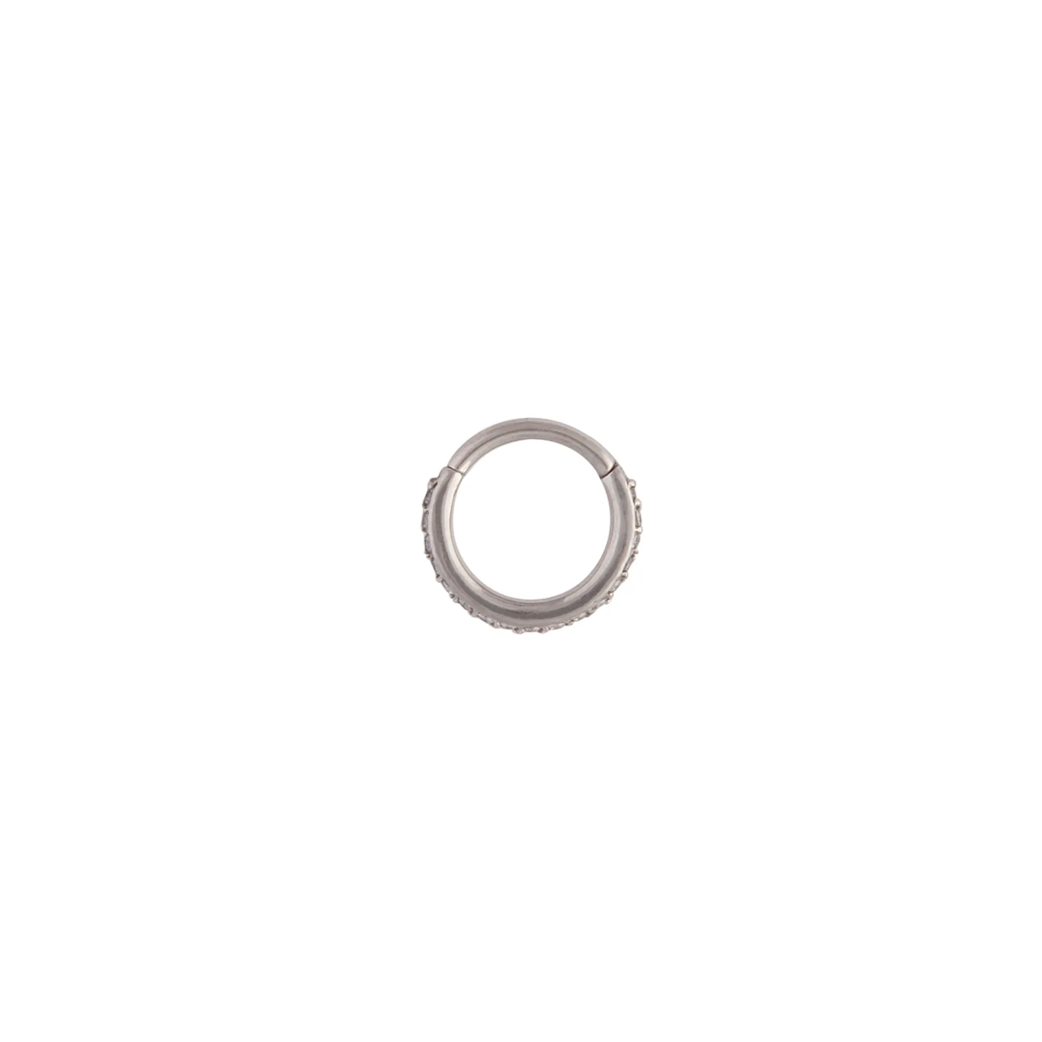 Surgical Steel Diamante Hinged Ring Clicker Earring sold by lovisa product image thumbnail 4