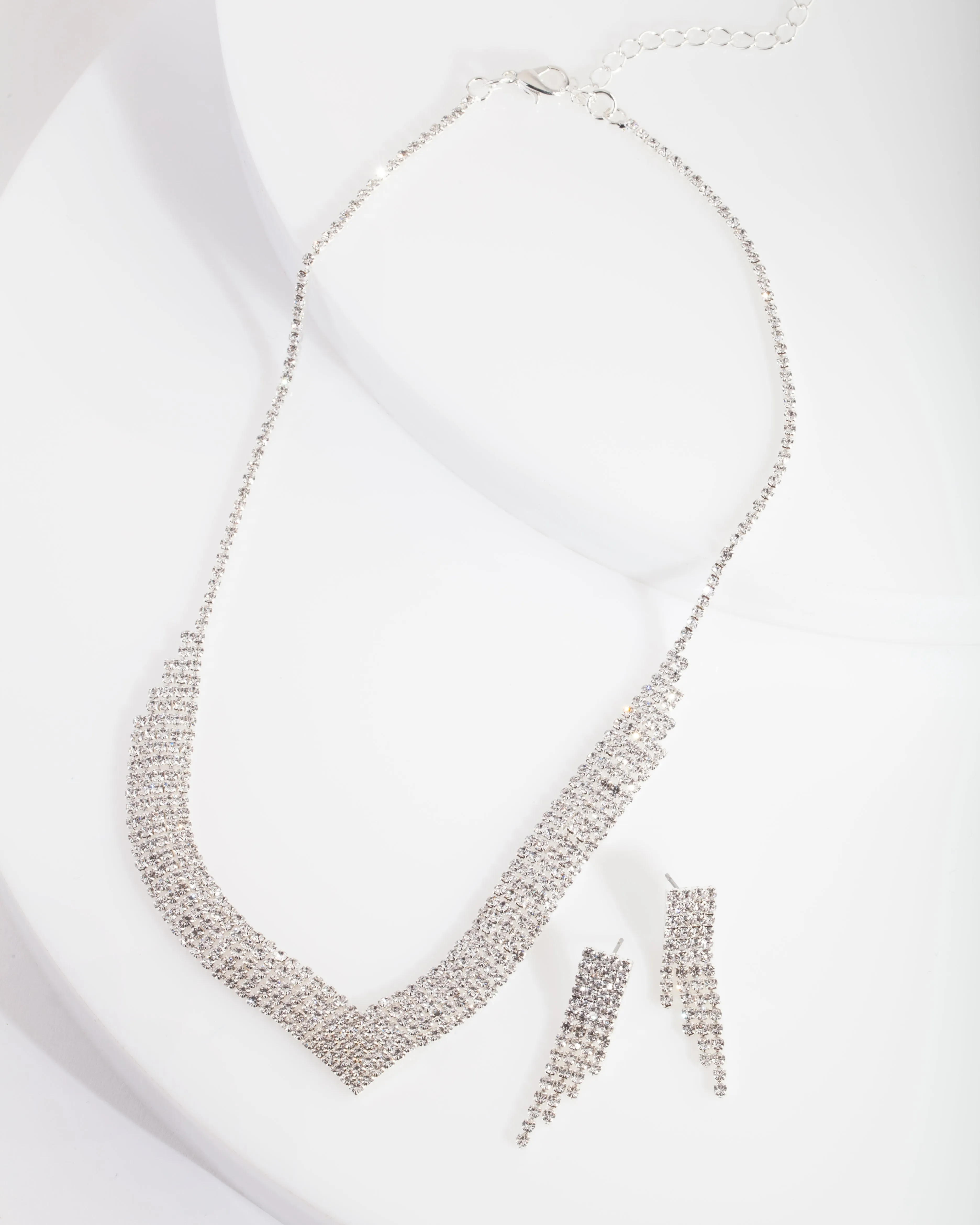 Silver Diamante Jewellery Set sold by lovisa product image thumbnail 5