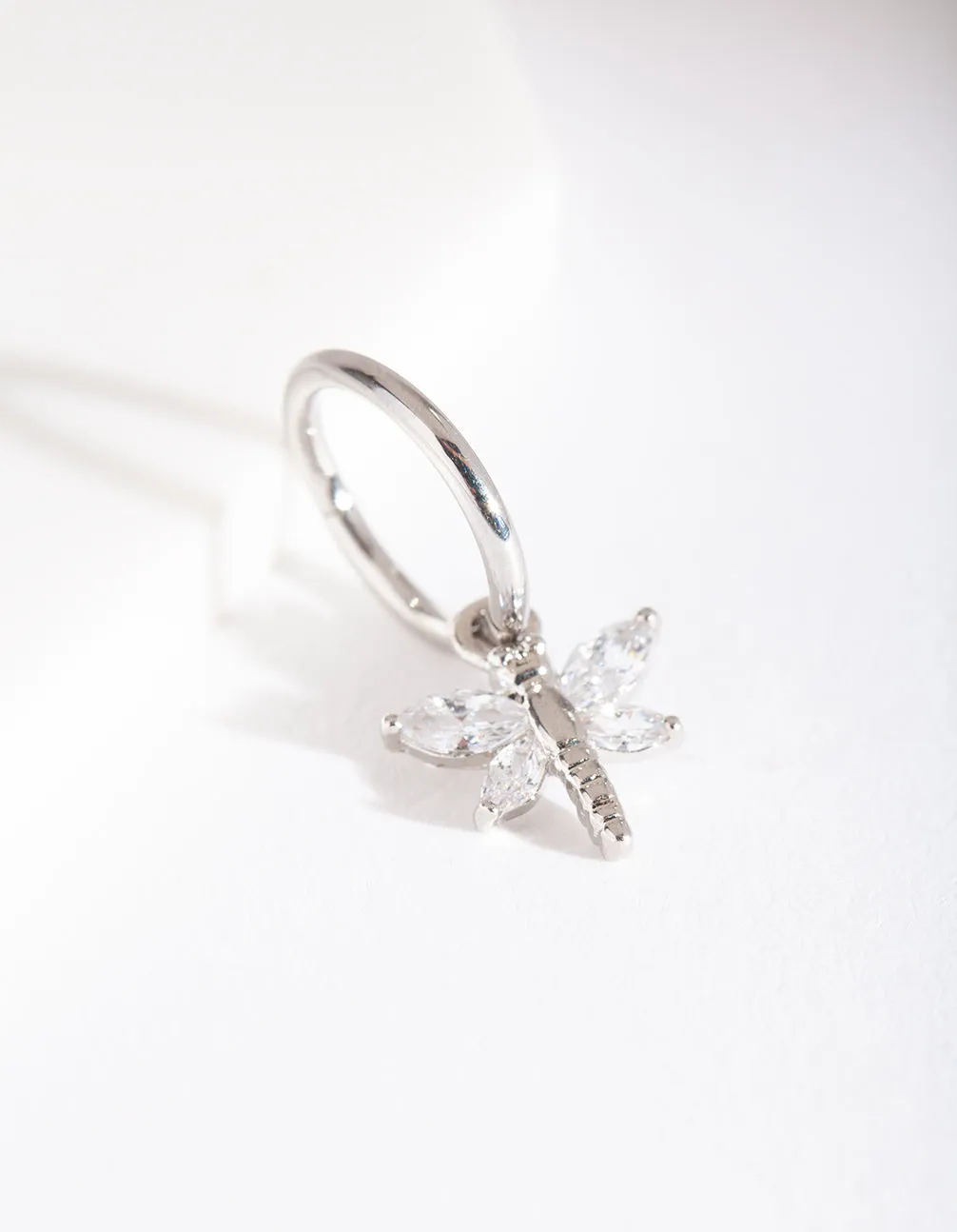 Surgical Steel Dragonfly Charm Clicker Earring sold by lovisa product image thumbnail 4