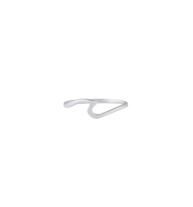 Sterling Silver Thin Wave Ring sold by lovisa