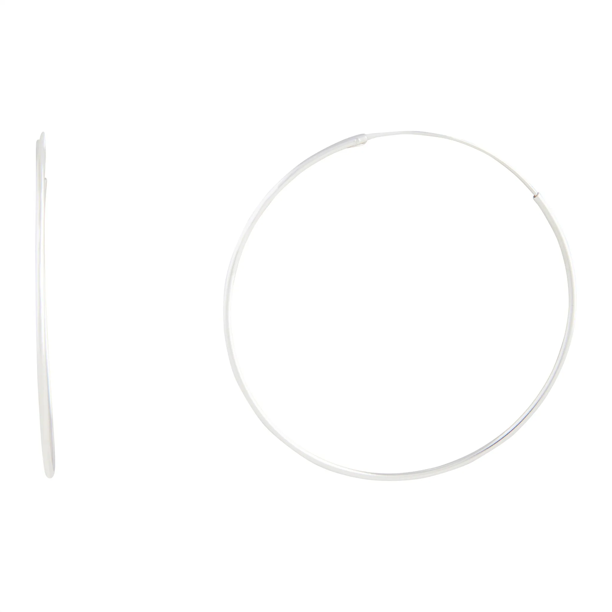 Sterling Silver 50Mm Hoop sold by lovisa
