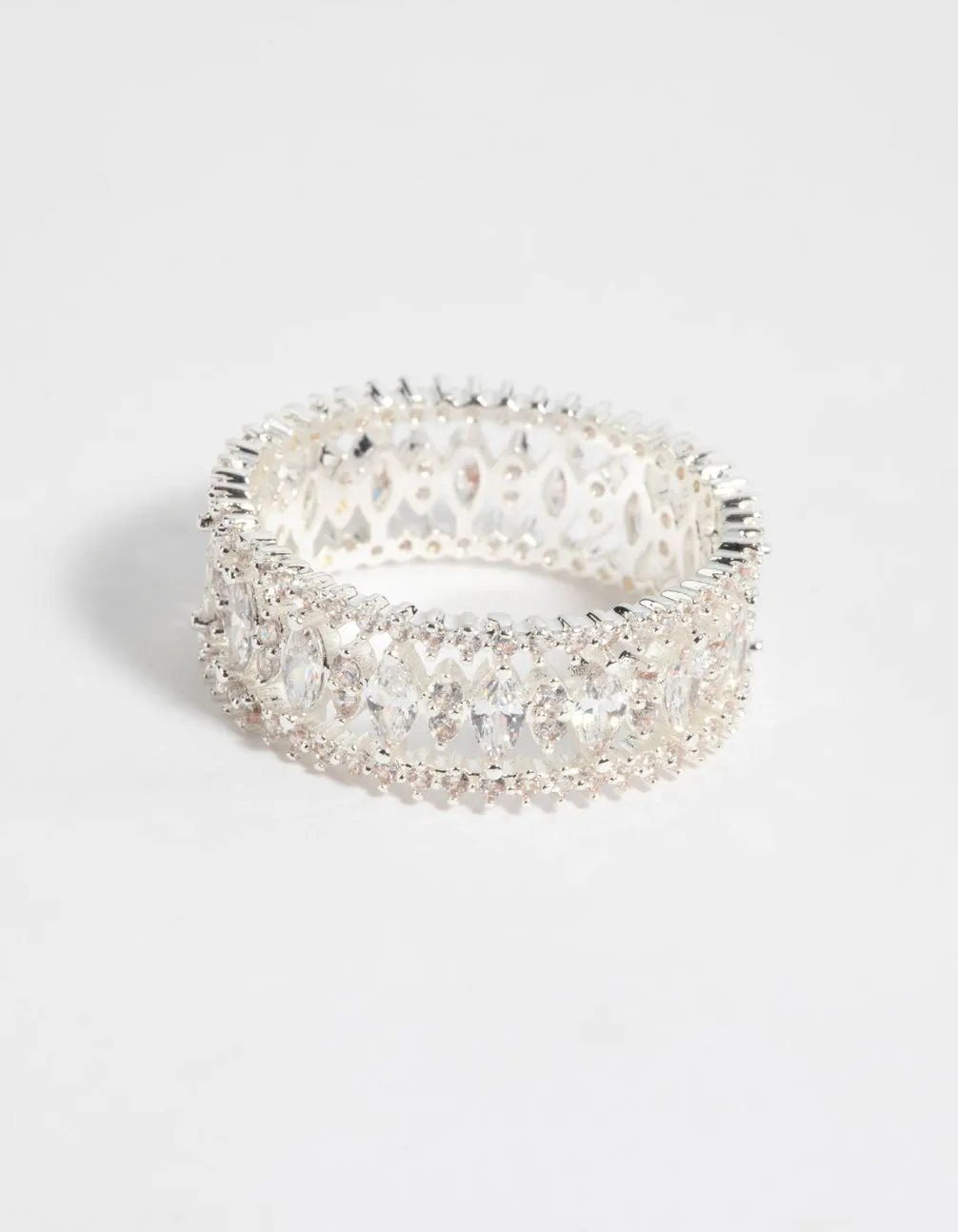 Silver Plated Cubic Zirconia Ring sold by lovisa