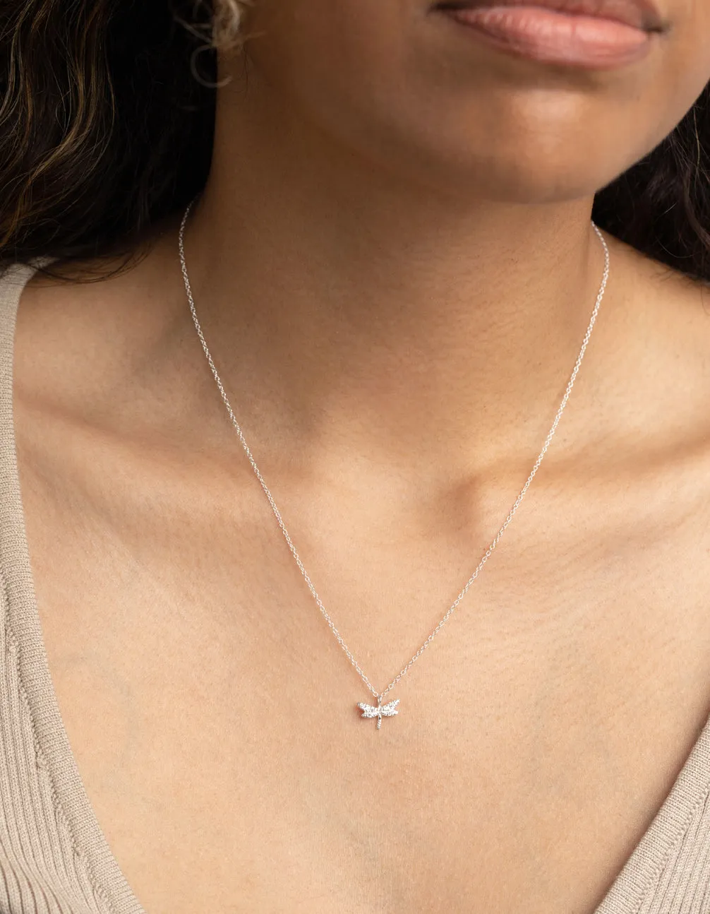 Sterling SIlver Dragonfly Necklace sold by lovisa product image thumbnail 2