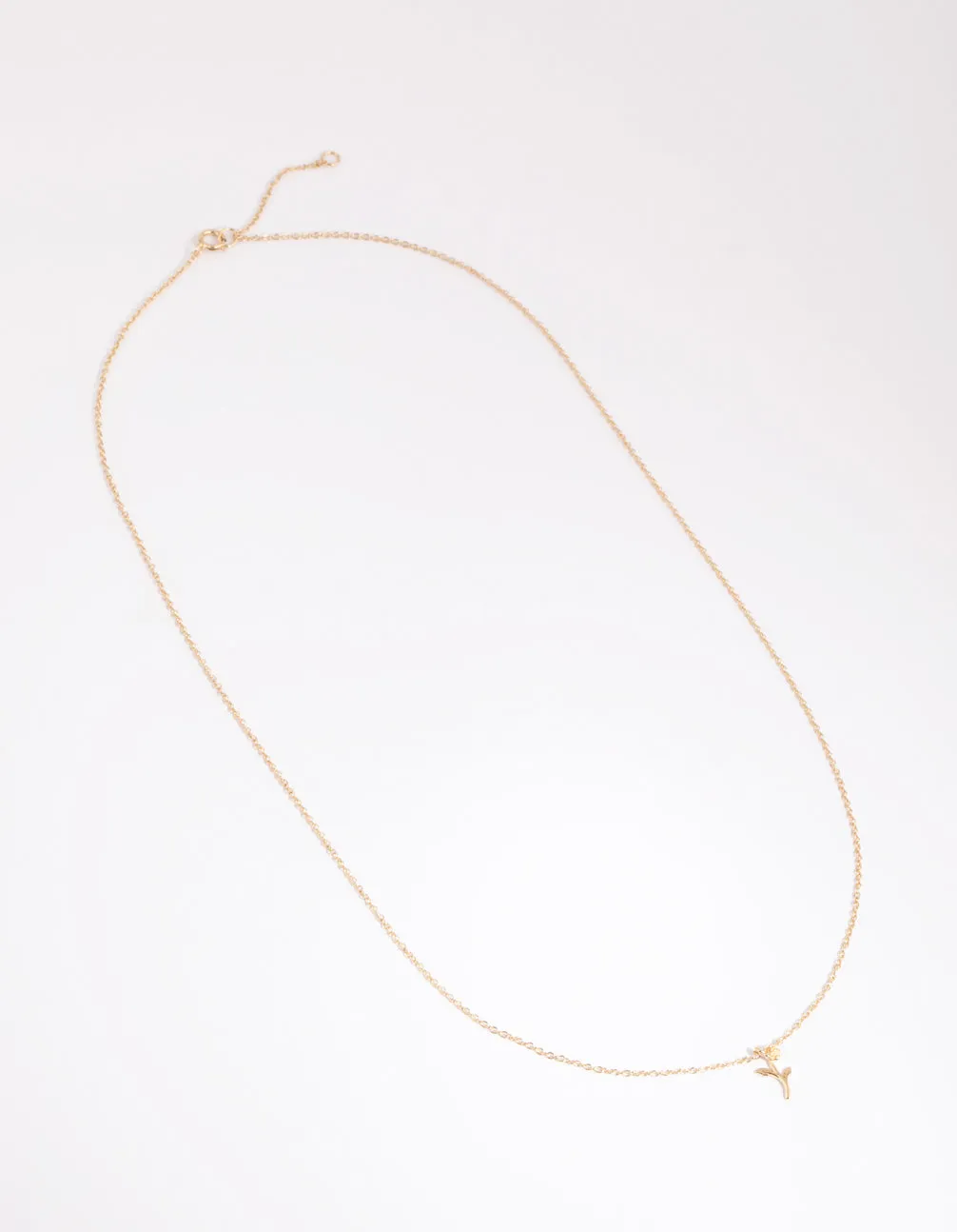 Gold Plated Sterling Silver Rose Necklace sold by lovisa product image thumbnail 2