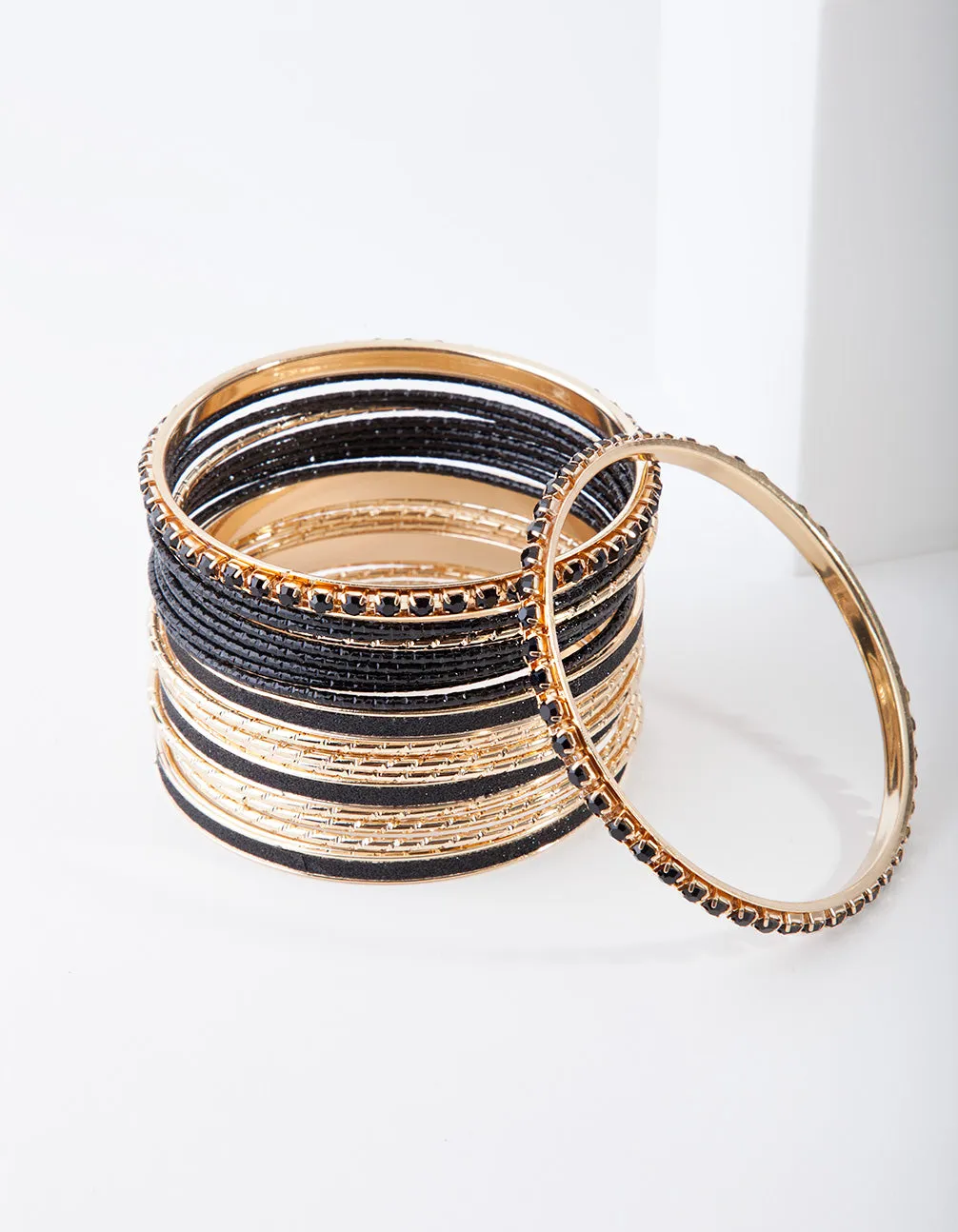 Gold & Black Bangle 20-Pack sold by lovisa product image thumbnail 2