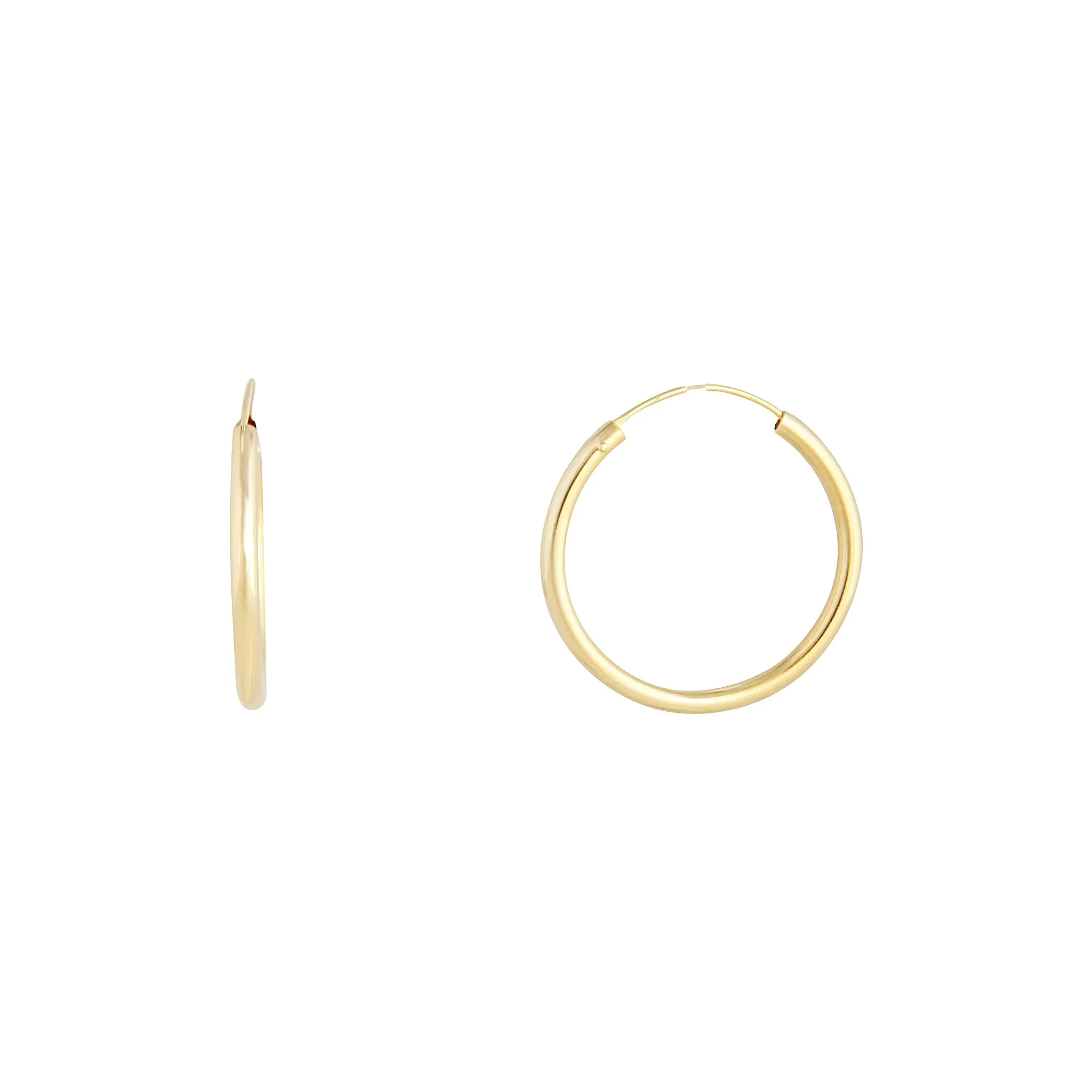Gold Plated Sterling Silver Hoop Earrings sold by lovisa product image thumbnail 3
