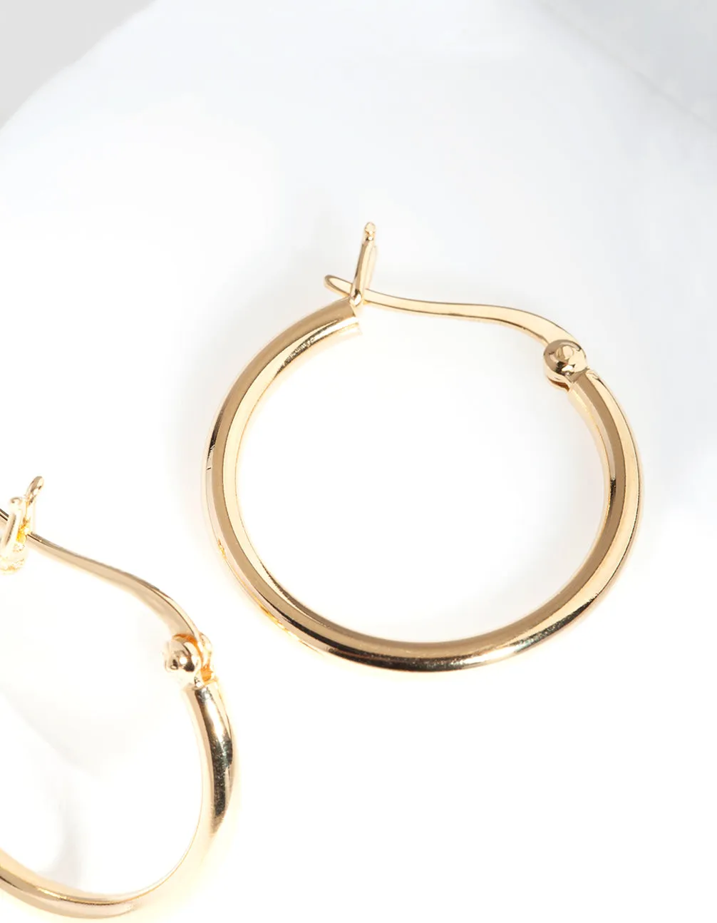 Gold Plated Sterling Silver Hoop Earrings sold by lovisa product image thumbnail 4